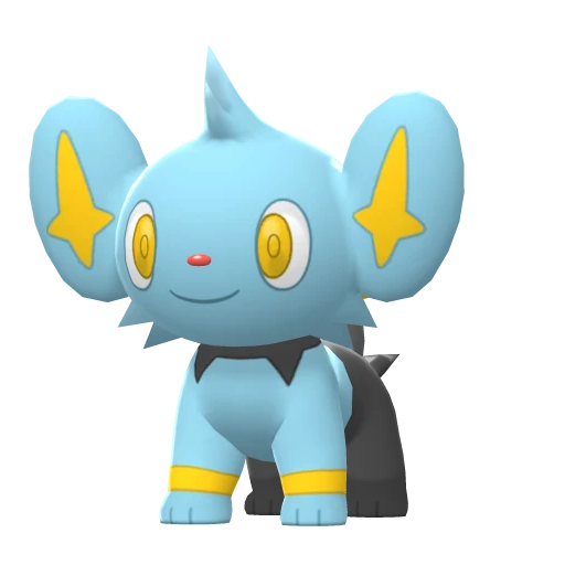 Shinx, Front, in Brilliant Diamond & Shining Pearl