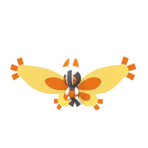 Mothim, Front, in Brilliant Diamond & Shining Pearl