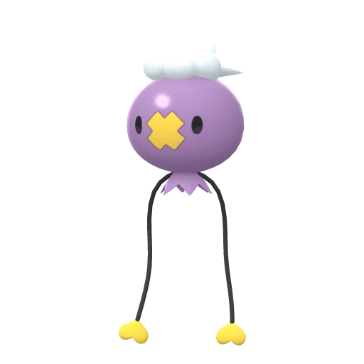 Drifloon, Front, in Brilliant Diamond & Shining Pearl