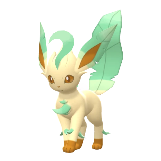 Leafeon, Front, in Brilliant Diamond & Shining Pearl