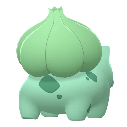 Bulbasaur, Back, in Brilliant Diamond & Shining Pearl