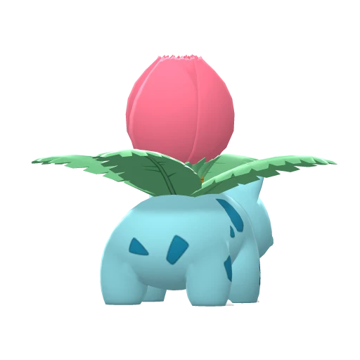 Ivysaur, Back, in Brilliant Diamond & Shining Pearl