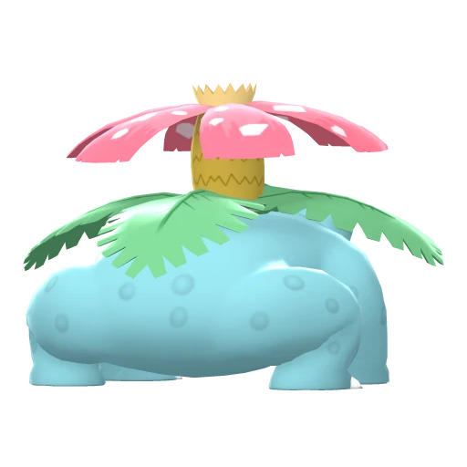 Venusaur, Back, in Brilliant Diamond & Shining Pearl