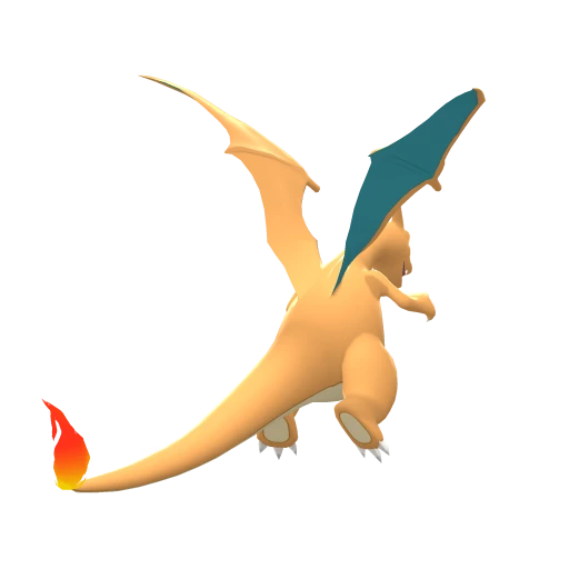 Charizard, Back, in Brilliant Diamond & Shining Pearl