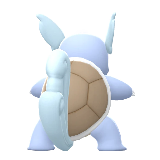 Wartortle, Back, in Brilliant Diamond & Shining Pearl