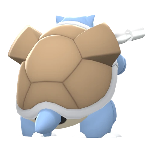 Blastoise, Back, in Brilliant Diamond & Shining Pearl
