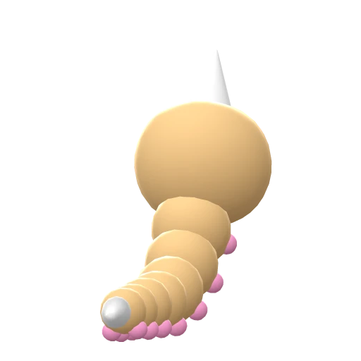 Weedle, Back, in Brilliant Diamond & Shining Pearl