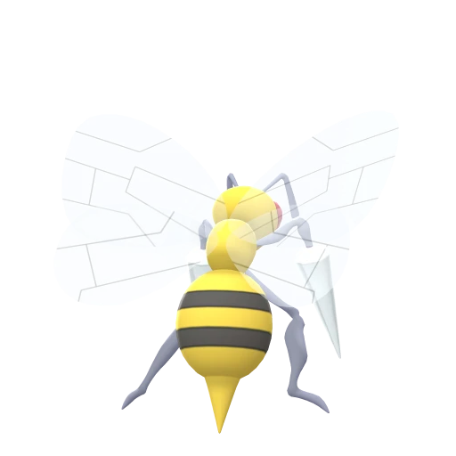 Beedrill, Back, in Brilliant Diamond & Shining Pearl