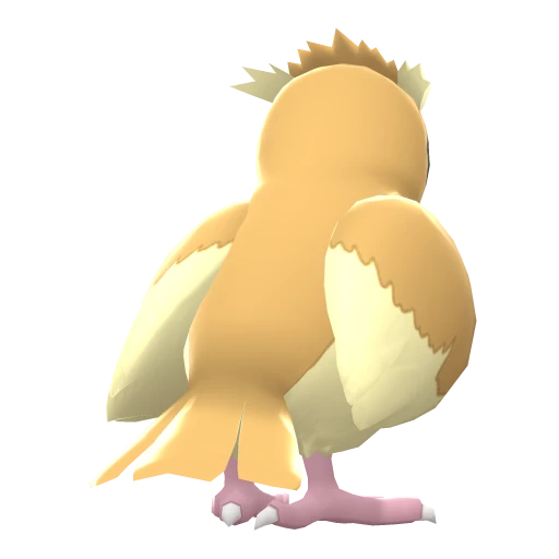Pidgey, Back, in Brilliant Diamond & Shining Pearl