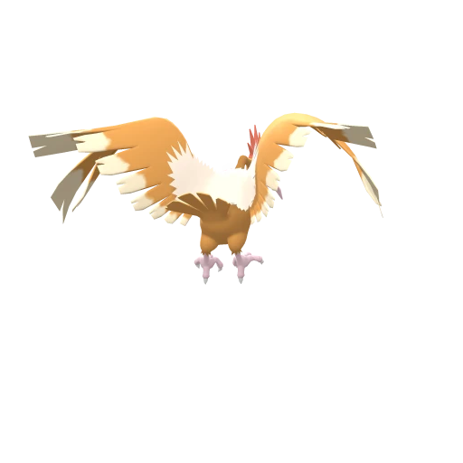 Fearow, Back, in Brilliant Diamond & Shining Pearl