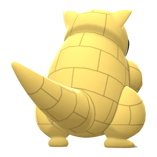 Sandshrew, Back, in Brilliant Diamond & Shining Pearl