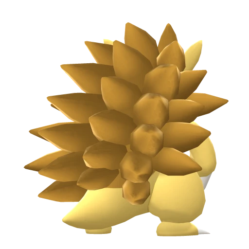 Sandslash, Back, in Brilliant Diamond & Shining Pearl