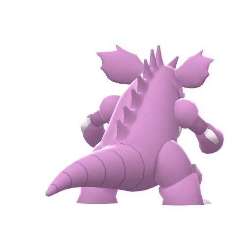 Nidoking, Back, in Brilliant Diamond & Shining Pearl