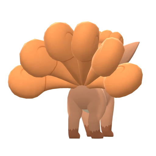 Vulpix, Back, in Brilliant Diamond & Shining Pearl