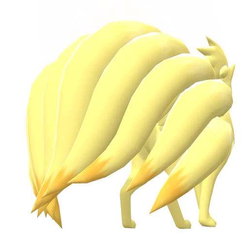 Ninetales, Back, in Brilliant Diamond & Shining Pearl