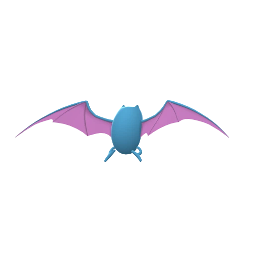 Golbat, Back, in Brilliant Diamond & Shining Pearl