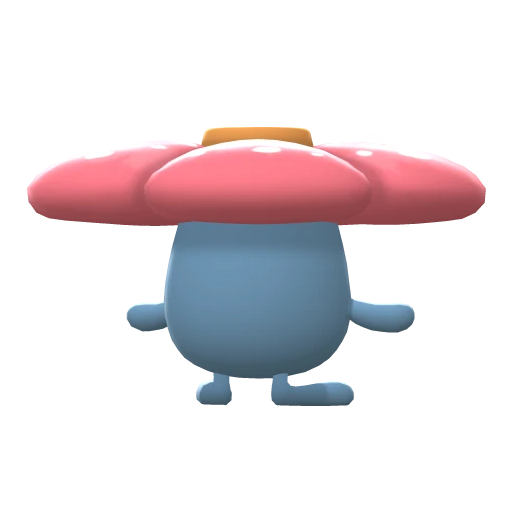 Vileplume, Back, in Brilliant Diamond & Shining Pearl