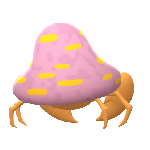 Parasect, Back, in Brilliant Diamond & Shining Pearl