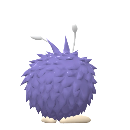 Venonat, Back, in Brilliant Diamond & Shining Pearl