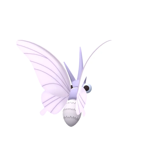 Venomoth, Back, in Brilliant Diamond & Shining Pearl