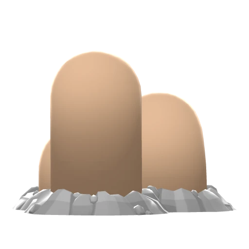 Dugtrio, Back, in Brilliant Diamond & Shining Pearl