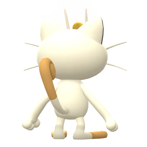 Meowth, Back, in Brilliant Diamond & Shining Pearl
