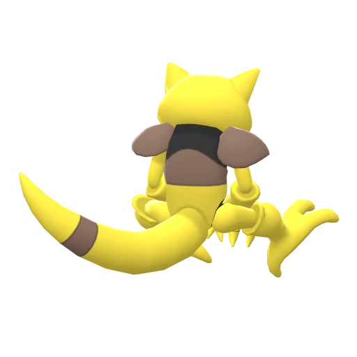 Abra, Back, in Brilliant Diamond & Shining Pearl