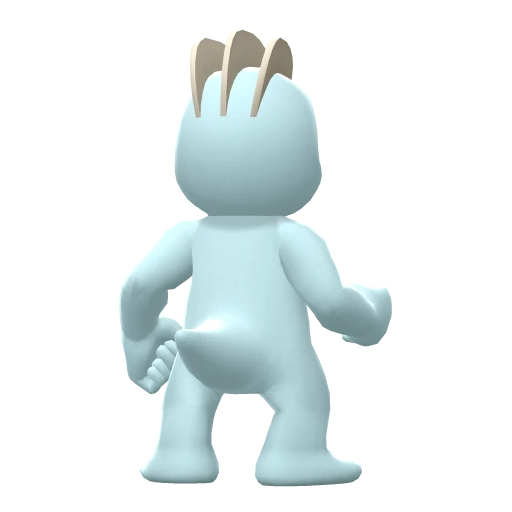 Machop, Back, in Brilliant Diamond & Shining Pearl