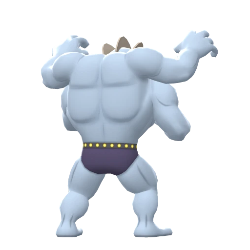 Machamp, Back, in Brilliant Diamond & Shining Pearl