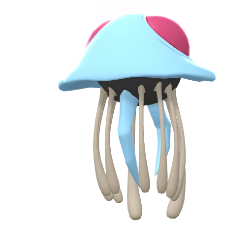 Tentacruel, Back, in Brilliant Diamond & Shining Pearl