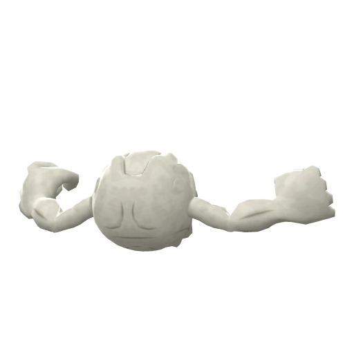 Geodude, Back, in Brilliant Diamond & Shining Pearl