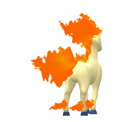 Rapidash, Back, in Brilliant Diamond & Shining Pearl