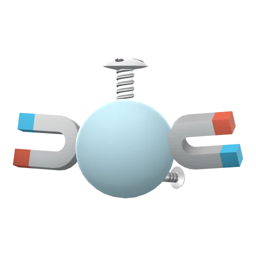 Magnemite, Back, in Brilliant Diamond & Shining Pearl