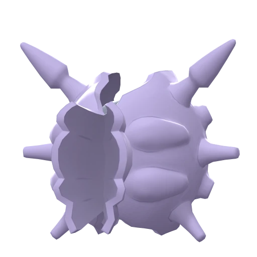 Cloyster, Back, in Brilliant Diamond & Shining Pearl