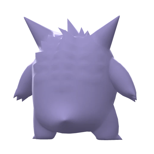 Gengar, Back, in Brilliant Diamond & Shining Pearl