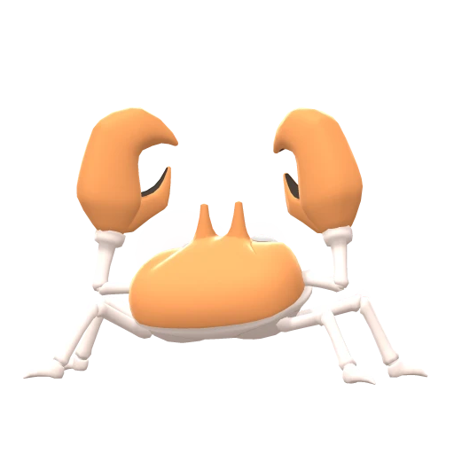 Krabby, Back, in Brilliant Diamond & Shining Pearl