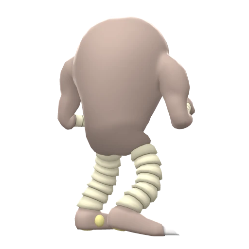 Hitmonlee, Back, in Brilliant Diamond & Shining Pearl