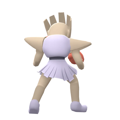 Hitmonchan, Back, in Brilliant Diamond & Shining Pearl