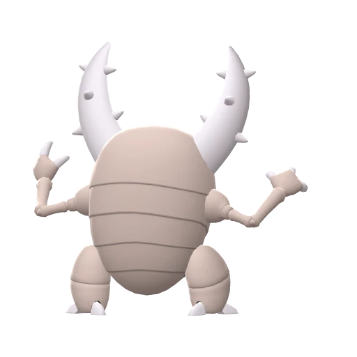 Pinsir, Back, in Brilliant Diamond & Shining Pearl
