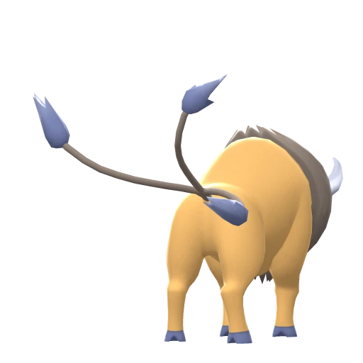 Tauros, Back, in Brilliant Diamond & Shining Pearl