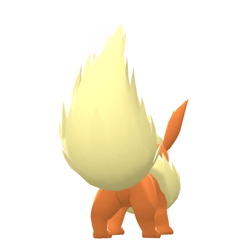 Flareon, Back, in Brilliant Diamond & Shining Pearl