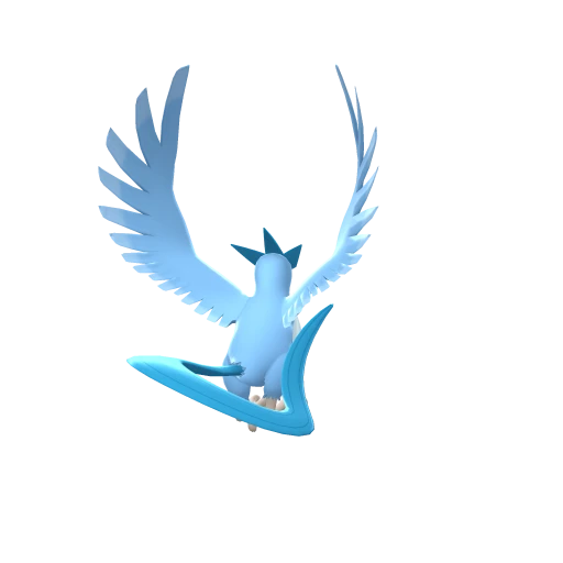 Articuno, Back, in Brilliant Diamond & Shining Pearl