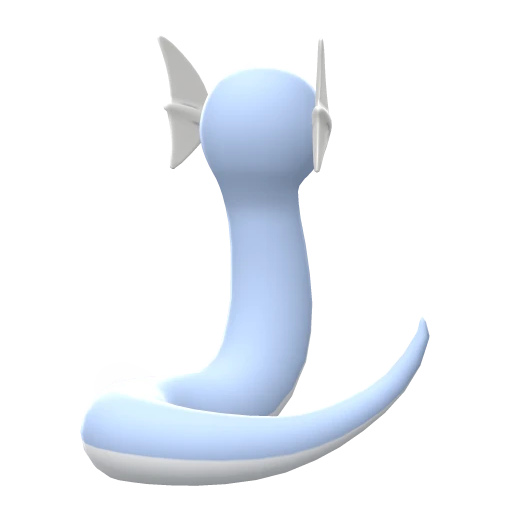 Dratini, Back, in Brilliant Diamond & Shining Pearl