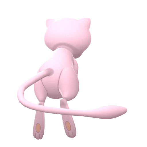 Mew, Back, in Brilliant Diamond & Shining Pearl