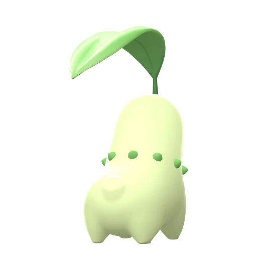 Chikorita, Back, in Brilliant Diamond & Shining Pearl