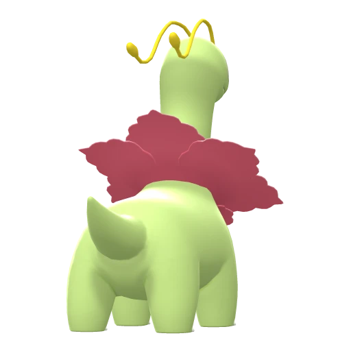Meganium, Back, in Brilliant Diamond & Shining Pearl