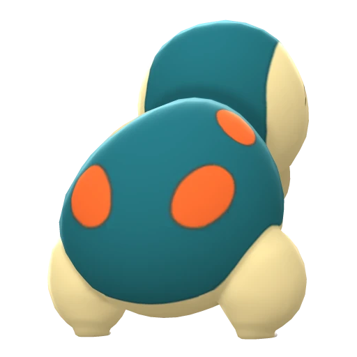 Cyndaquil, Back, in Brilliant Diamond & Shining Pearl