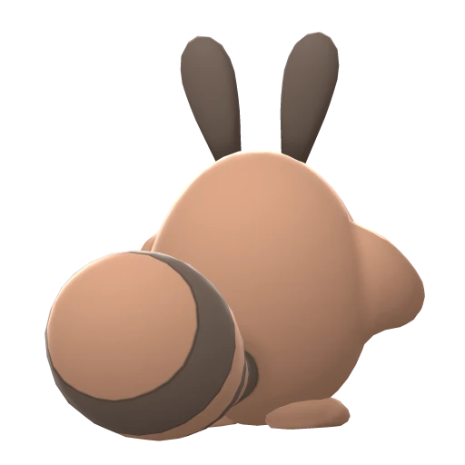Sentret, Back, in Brilliant Diamond & Shining Pearl