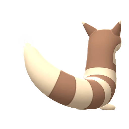 Furret, Back, in Brilliant Diamond & Shining Pearl