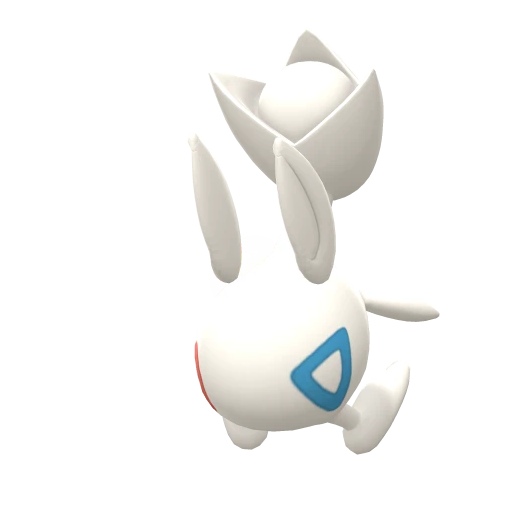 Togetic, Back, in Brilliant Diamond & Shining Pearl